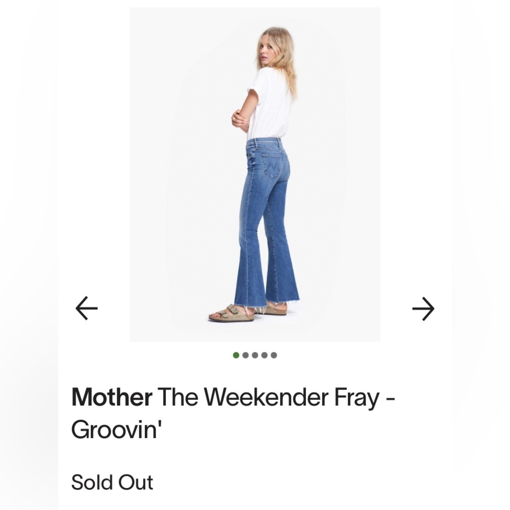 Mother the Weekender Fray in Groovin’ size 27
